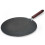 Flat griddle pan for crepes and pancakes with spreader and 1