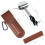 Woodworking hand drill with bit set and holster brown 5