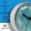 Mini suction cup wall clock bathroom waterproof 1 pack 5