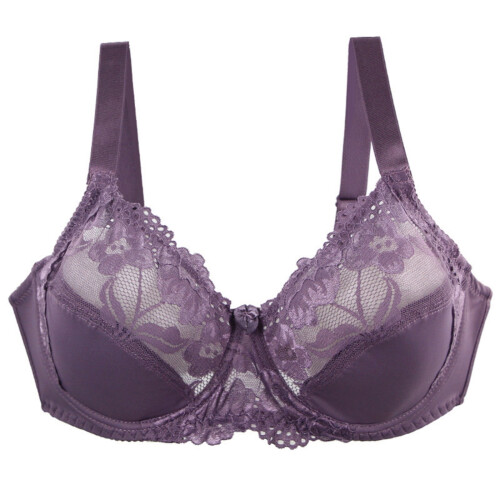 Women's Full Cup Lace Bralette Unpadded, 36DD–46DDD