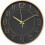 Black and Gold Wall Clock 10 Inch Silent Battery Operated 8