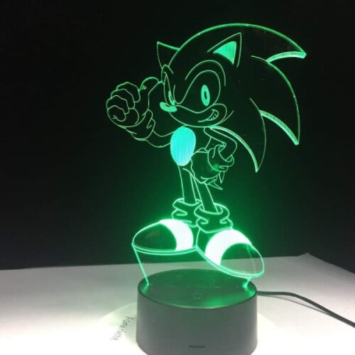 Sonic The Hedgehog lamp colorful children's table lamp 2