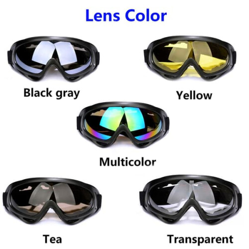 Ski Goggles Windproof Dustproof Transparent Lens 1