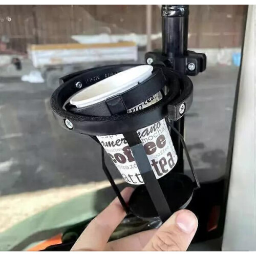 Gyroscopic Cup Holder for Motorcycle Self-Leveling Yellow 2
