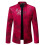Herenblazerjas effen rood herfst/winter 1