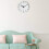 Wall Clock White Frame Silent Quartz 8 Inch 2