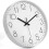 Wall Clock White Frame Silent Quartz 8 Inch 3