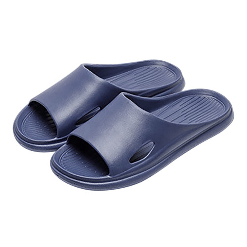 Marineblå hjemmesko til mænd og kvinder, flade sandaler