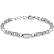 Boho beaded bracelet women silver gold 7 inch adjustable