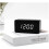 Wooden Digital Alarm Clock with LED Display, Adjustable 4