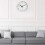 Wall Clock White Frame Silent Quartz 8 Inch 4