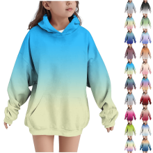 Moletom oversized fofo para adolescentes com estampa degradê.