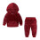 Conjunto infantil de moletom e calça de veludo cinza (2 peças) 1