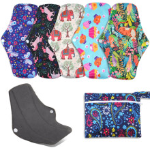 Bamboo Reusable Sanitary Pads Medium 5-Pack