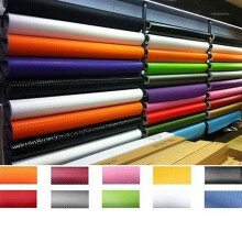 Car Wrap Film 3D Carbon Fiber 12" x 50" Gold