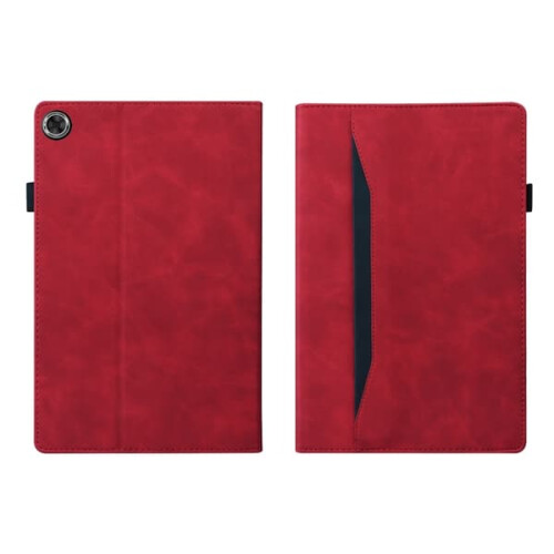 Samsung Galaxy Tab A9+ case split shockproof leather red 1