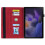 Samsung Galaxy Tab A9+ case split shockproof leather red 3