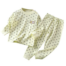 Pijama infantil de manga comprida com estampa de desenho animado, tamanhos 3M-5T.