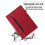 Samsung Galaxy Tab A9+ case split shockproof leather red 5