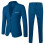 Jungen Langarm-Zweiteiler, Blau, Größe L 1