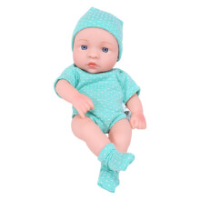 Mini babydukke 7,5 tommer naturtro med tøj