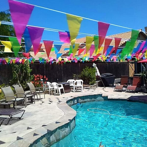 Pennant Banner Triangle Double Flag 160 Meters 1