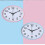 Wall Clock Quartz Pink 12-inch 4