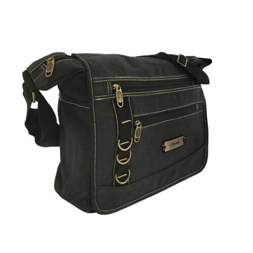 Unisex shoulder bag black one size 1