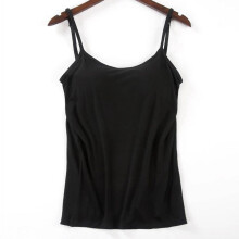 Débardeur camisole pour femme avec soutien-gorge rembourré intégré et