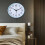 Wall Clock Quartz White 12-inch 8