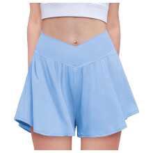 Sportieve shorts voor meisjes met een soepele pasvorm, spandex voering en zakken.