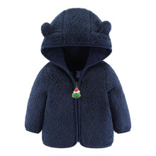 Baby Kerstjasje met fleecevoering, marineblauw, 0-6 maanden
