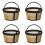 Coffee Filter Reusable Gold Basket Style4pcs 1