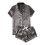 Damen-Seidenpyjama-Set aus Satin, grau, Größe L 1
