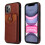 Compatível com iPhone 12 Pro - Capa com porta-cartões preta 4