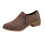 Damen-Freizeitschuhe, braun, spitz zulaufend, seitlich hohl 1