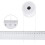 White nylon coated elastic thread 50 m 0.6 mm 2