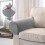 Sofa Armrest Covers Light Grey Non-slip Stretchy 2 pcs 3
