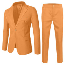 Set palton și pantaloni cu mânecă lungă, galben, L, pentru băieți