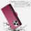 Samsung S22 PU Leather Wallet Case Red 8