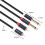 1/4" to Dual RCA Male Adapter Cable 1 Pack 6