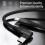Chargeur USB-C avec connecteur coudé, charge rapide 60 W, noir, 1 m 2