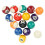 Resin Billiard Balls Eco-Friendly 38mm 16 pcs 8