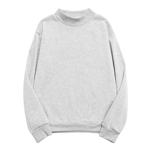 Dame sweatshirt med rund hals, efterår, afslappet, løs pasform, lang 1