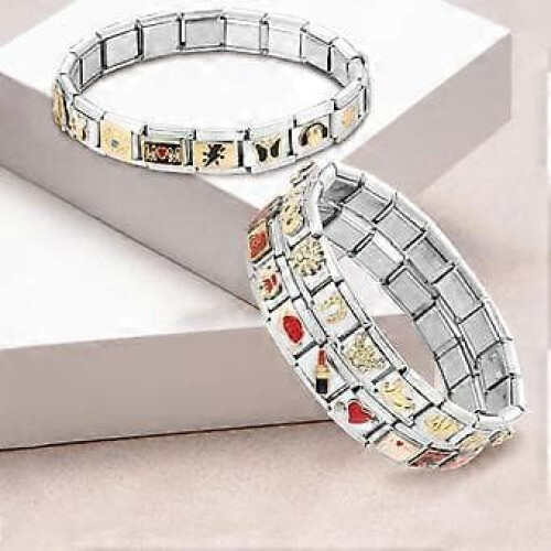 Stainless Steel Modular Bracelet Links 100pcs 1