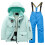 Kinder skipak set, winddicht, blauw, 8-10 jaar 1