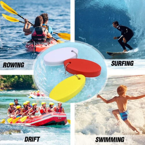 Floating key ring yellow buoy style 1 piece 2