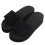 Damesandaler med plateau i strik og memory foam, sort 1