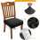 Jacquard stretch chair covers with backrest 4 pcs 4