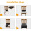 Jacquard stretch chair covers with backrest 4 pcs 5